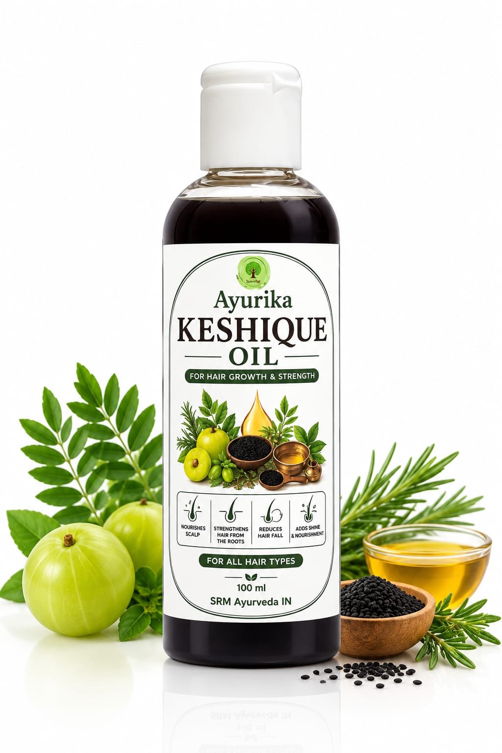 Ayurika Keshique Oil | Ayurvedic Hair Growth Oil for Hair Fall Control & Stronger Hair | 100 ml 1 Ayurika Keshique Oil | Ayurvedic Hair Growth Oil for Hair Fall Control & Stronger Hair | 100 ml