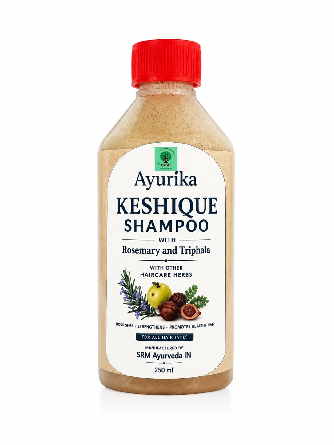 Ayurika Keshique Shampoo with Rosemary & Triphala for Hair Fall Control, Hair Growth & Scalp Care | Natural Hair Cleanser for Men & Women | 250ml 1 Ayurika Keshique Shampoo with Rosemary & Triphala for Hair Fall Control, Hair Growth & Scalp Care | Natural Hair Cleanser for Men & Women | 250ml