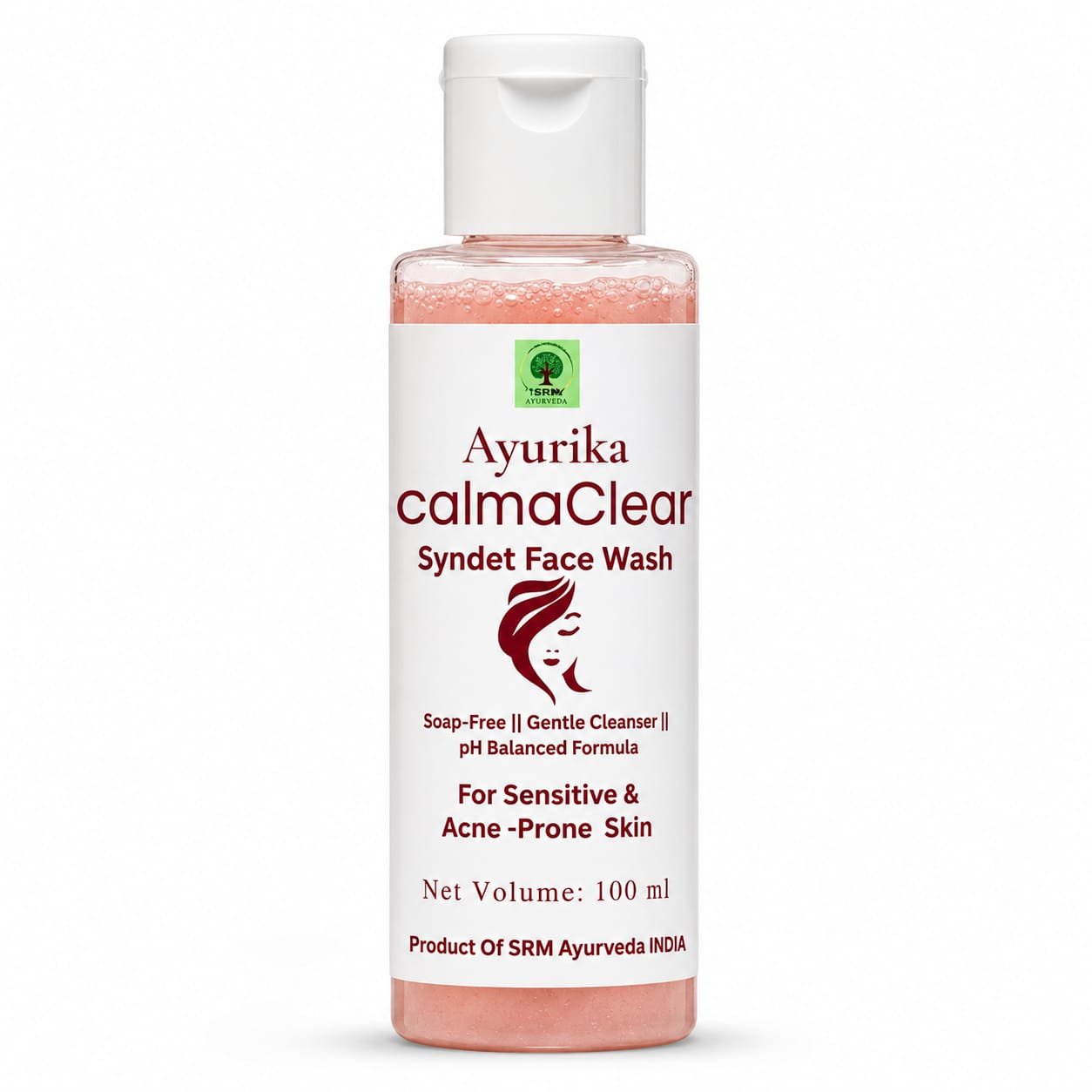 Ayurika CalmaClear Syndet Face Wash for Sensitive & Acne Prone Skin | Soap-Free pH Balanced Gentle Cleanser | Hydrating Daily Face Cleanser for Oily, Dry & Combination Skin | 100 ml 1 Ayurika CalmaClear Syndet Face Wash for Sensitive & Acne Prone Skin | Soap-Free pH Balanced Gentle Cleanser | Hydrating Daily Face Cleanser for Oily, Dry & Combination Skin | 100 ml