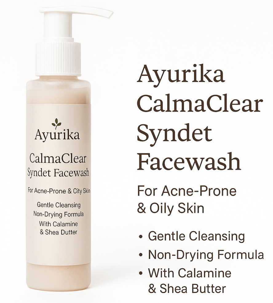 Ayurika CalmaClear Syndet Facewash 1 Ayurika CalmaClear Syndet Facewash