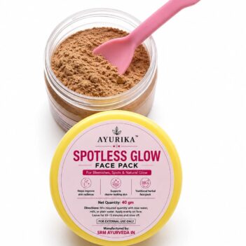 Ayurika Spotless Glow Face Pack for Glowing Skin, Blemishes & Uneven Skin Tone | Skin Radiance Face Pack | 40g