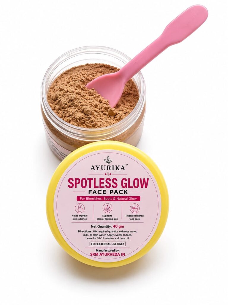 Hormonal Pigmentation reduction Diet plan 9 Ayurika Spotless Glow Face Pack for Glowing Skin, Blemishes & Uneven Skin Tone | Skin Radiance Face Pack | 40g