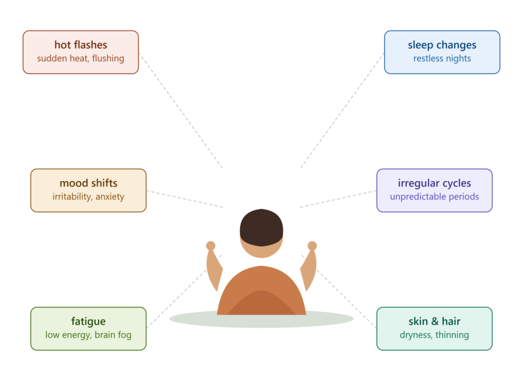 Perimenopause A Transition Phase 1 perimenopause symptoms illustration 1